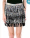Sequin Fringe Skirt (Black/Silver)
